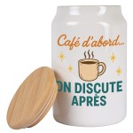 Pot � caf� en c�ramique Caf� d�abord� on discute apr�s � 650 ml