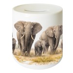 Tirelire El�phants en c�ramique 9,5 cm