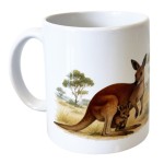 Mug en c�ramique � Kangourou dans la savane � CBKr�ation