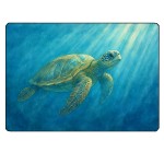 Planche � d�couper en verre tortue marine 28,5 x 20 cm