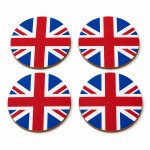 Set de 4 dessous-de-verre drapeau Royaume-Uni