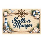 Plaque Salle � manger marine � d�coration bord de mer 20 � 15 cm