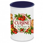 Pot � ustensiles cuisine fait maison tomates et basilic