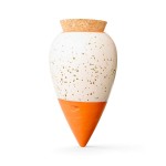 Olla Ppin  Terre cuite finition blanc grain