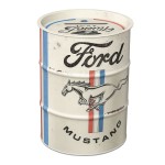 🏁 Tirelire en mtal Ford Mustang  Baril Vintage