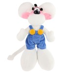 Peluche Diddl en salopette bleue  30 cm