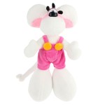 Peluche Diddl en salopette rose  30 cm