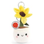 Porte-cl�s peluche Tournesol recycl�e � 15 cm