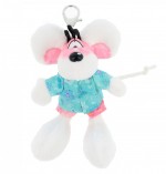 Porte-cl�s Peluche Diddl Officiel avec Chemise Turquoise