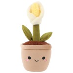 Peluche arum blanc en pot Jardin botanique 20 cm