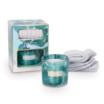 Coffret Cadeau Bougie Apaisement et Paire de Chaussettes