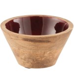 Petit Bol intrieur Bordeaux en Bois de Manguier - 10 cm