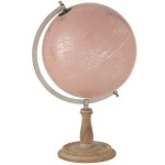 Globe Terrestre Rose Dcoratif 53 cm