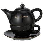 Thire Egoste Noire avec Inscription Dpart Joyeux Or