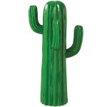 Cactus dcoratif en rsine verte  41 cm