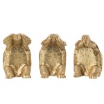 Ensemble de 3 Figurines Tortues Dores