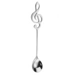 Cuillre Cl de Sol en Inox Argent