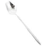 Cuillre Bouton de Rose en Inox Argent