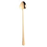 Cuillre en Forme de Cur  Long Manche en Inox Dor