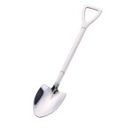 Petite Cuillre en Inox Argent en Forme de Pelle de Chantier