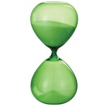 Grand Sablier de Dcoration Vert en Verre