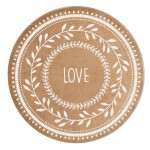 Set de table rond en toile de jute - Love