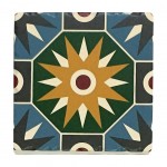 2 dessous de verres Carreaux de ciment - Cramique et Lige