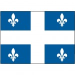 Plaque mtal Quebec - 30.5 x 20 cm