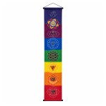 Banni�re murale 7 chakras � suspendre 33 x 180 cm