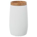 gobelet porte-brosse  dents blanc 13 cm