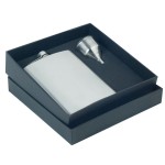 Flasque en acier inoxydable en coffret cadeau