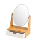 Miroir avec Tiroir  Bijoux en Bambou