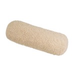 Coussin Sherpa Boucl Polyester Naturel Beige 45 x 18 cm