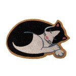 Paillasson en forme de chat 60 cm