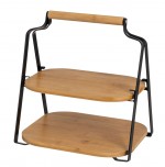 Plateau djeuner au lit avec pieds pliables en bois - 50 cm