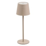 Lampe LED sans fil greige tactile 27 cm rechargeable USB