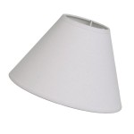 Abat-jour conique gris clair 22 cm