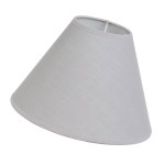 Abat-jour conique gris clair 25 cm