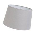 Abat-jour gris clair � Hauteur 18,5 cm