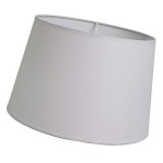 Abat-jour cylindrique gris 35 cm