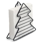 Porte serviettes Sapin en mtal noir