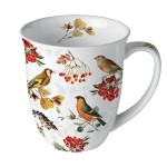 Mug en porcelaine Oiseaux dautomne  0,4 litre