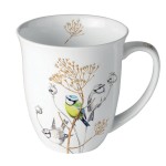 Mug en porcelaine Oiseaux dhiver  0,4 litre
