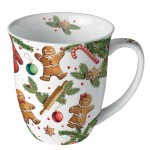 Mug en porcelaine fine  Biscuits pain dpices