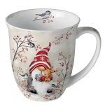 Mug en porcelaine fine  Lutin & branches dhiver
