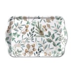 Plateau de No�l � Feuillages d�hiver 20,5 x 13,5 cm