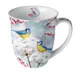 Mug en porcelaine Msanges en hiver  0,4 litre