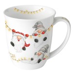 Mug en porcelaine fine Nains barbus 0,4 litre
