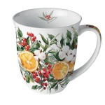 Mug en porcelaine Agrumes et Cotons  0,4 litre