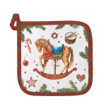 Manique de cuisine de Nol Cheval  Bascule  20 x 20 cm
